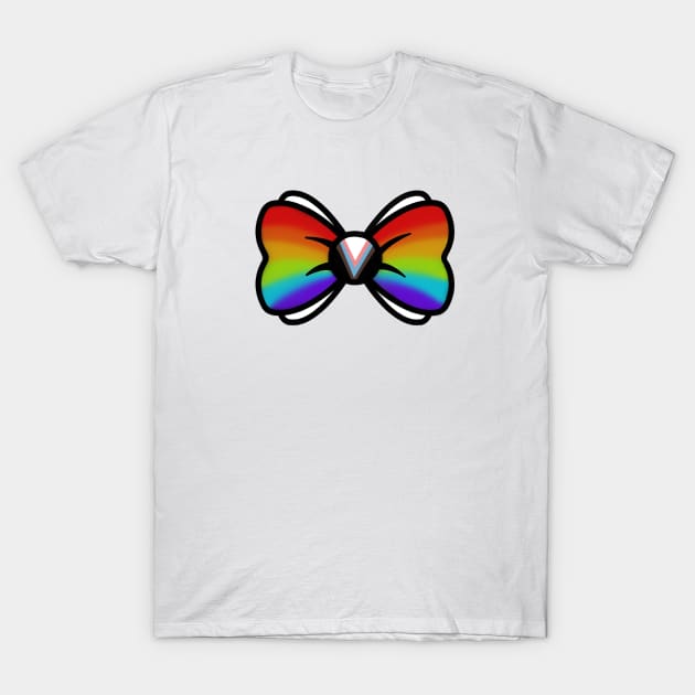 Pride Bow Tie Design T-Shirt by hallmarkies